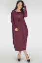 Платье оверсайз бордового цвета 2801.17 No4|интернет-магазин vvlen.com