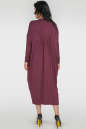 Платье оверсайз бордового цвета 2801.17 No5|интернет-магазин vvlen.com