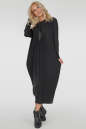 Платье оверсайз темно-серого цвета 2801.17 No0|интернет-магазин vvlen.com