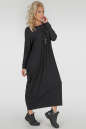 Платье оверсайз темно-серого цвета 2801.17 No1|интернет-магазин vvlen.com