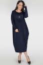 Платье оверсайз синего цвета 2801.17 No1|интернет-магазин vvlen.com