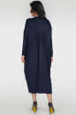 Платье оверсайз синего цвета 2801.17 No2|интернет-магазин vvlen.com