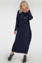 Платье оверсайз синего цвета 2801.17 No4|интернет-магазин vvlen.com