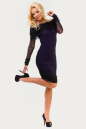 Коктейльное платье с открытыми плечами черного цвета 1038.10 No0|интернет-магазин vvlen.com