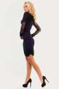 Коктейльное платье с открытыми плечами черного цвета 1038.10 No1|интернет-магазин vvlen.com