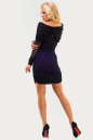 Коктейльное платье с открытыми плечами черного цвета 1038.10 No2|интернет-магазин vvlen.com