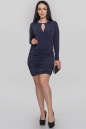 Платье футляр синего цвета 2881.123  No0|интернет-магазин vvlen.com