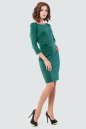 Коктейльное платье футляр темно-зеленого цвета 1578-2.47 No1|интернет-магазин vvlen.com