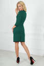 Повседневное платье футляр темно-зеленого цвета 2502.47 No3|интернет-магазин vvlen.com