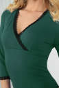 Повседневное платье футляр темно-зеленого цвета 2502.47 No4|интернет-магазин vvlen.com