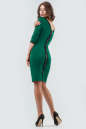 Коктейльное платье футляр темно-зеленого цвета 2581.47 No0|интернет-магазин vvlen.com
