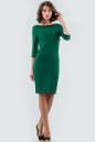Коктейльное платье футляр темно-зеленого цвета 2581.47 No1|интернет-магазин vvlen.com