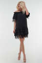 Летнее платье с длинной юбкой черного цвета 16124vl1 No0|интернет-магазин vvlen.com