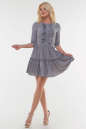 Летнее платье с длинной юбкой серо-фиолетового цвета 16121vl1 No0|интернет-магазин vvlen.com