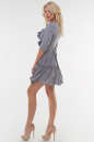 Летнее платье с длинной юбкой серо-фиолетового цвета 16121vl1 No1|интернет-магазин vvlen.com