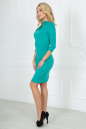 Офисное платье футляр мятного цвета 2505.47 No2|интернет-магазин vvlen.com