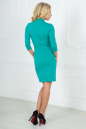 Офисное платье футляр мятного цвета 2505.47 No3|интернет-магазин vvlen.com