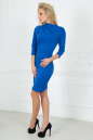 Офисное платье футляр электрика цвета 2505.47 No2|интернет-магазин vvlen.com