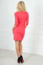 Офисное платье футляр розового цвета 1879-1.47 No3|интернет-магазин vvlen.com