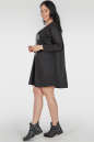 Платье туника черного цвета 420  No1|интернет-магазин vvlen.com