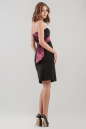 Коктейльное платье с открытыми плечами черного цвета 653.2 No1|интернет-магазин vvlen.com