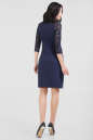 Офисное платье футляр темно-синего цвета 2528.47 No2|интернет-магазин vvlen.com