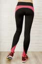 Лосины для фитнеса черного с розовым цвета 2311.67 No2|интернет-магазин vvlen.com
