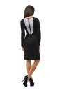 Офисное платье футляр черного цвета 1147.41 No3|интернет-магазин vvlen.com