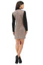 Офисное платье футляр бежевого цвета 2279.41 No3|интернет-магазин vvlen.com