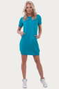 Спортивное платье  бирюзового цвета 6001 No1|интернет-магазин vvlen.com
