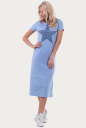 Летнее спортивное платье голубого цвета 6002-1 No0|интернет-магазин vvlen.com