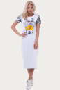 Спортивное платье  белого цвета 6002|интернет-магазин vvlen.com