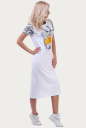 Спортивное платье  белого цвета 6002 No1|интернет-магазин vvlen.com